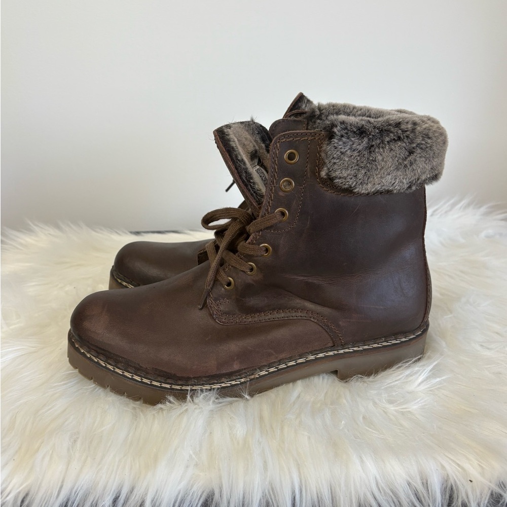 (107)Pajar Dark Brown Faux Fur-Lined Footwear.SZ:EU42 - Picture 9 of 14
